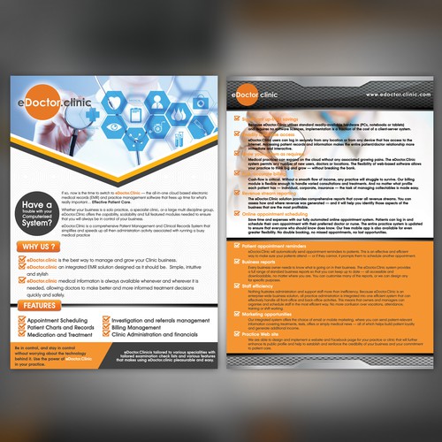 creating great leaflet for eDoctor.clinic (Clinic management system and ...