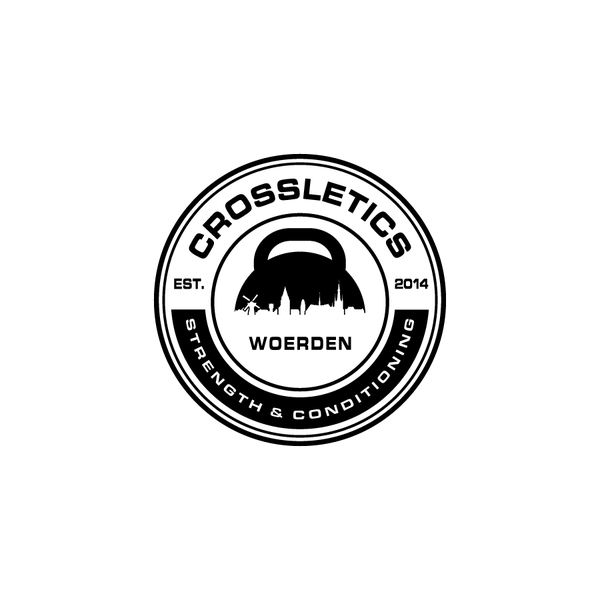 Design realizzato da ArtByShahnaz™ intitolato "Crossletics Woerden – Strength & Conditioning Logo"
