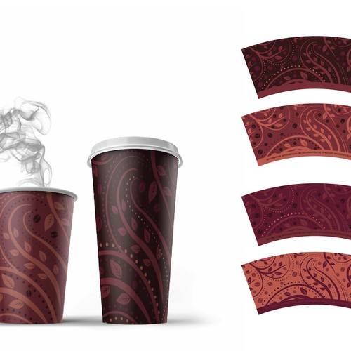 Artwork Design for Paper Cups Diseño de OpArt