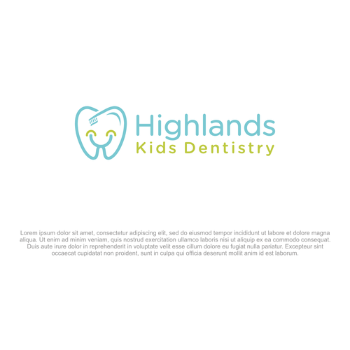 Modern & Fun Kids Dental Office Logo Design by supri™