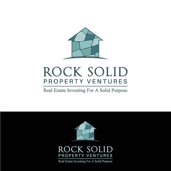 Winning design for "Rock Solid Property Ventures".