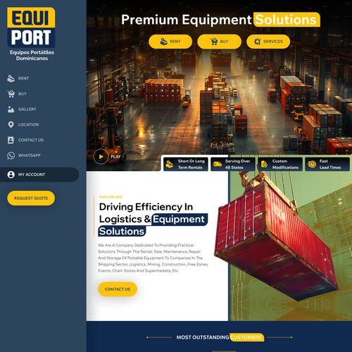 Proposta di design per un contest della categoria Design di sito web realizzata da MercClass