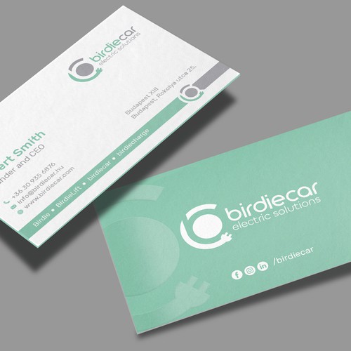 business card for company called birdie Design by muaz™