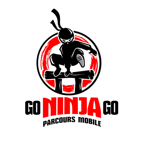 Create a ninja warrior logo for kids Design by Mouser®