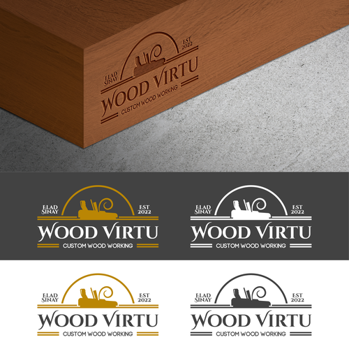 design a custom modern woodworking logo Design by Aplan™