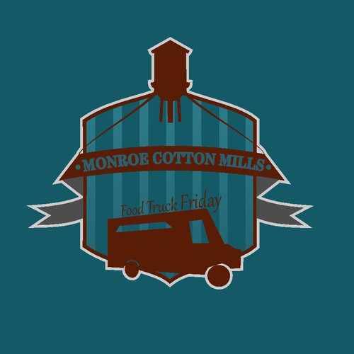 ONE OF THREE CONTESTS!!! FOOD TRUCK FRIDAY LOGO FOR MONROE COTTON MILLS Design by Noel Nicolas