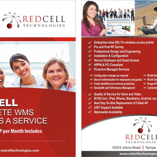 Create Product Brochure for Wireless LAN Offering - RedCell Technologies, Inc. Diseño de Jabinhossain