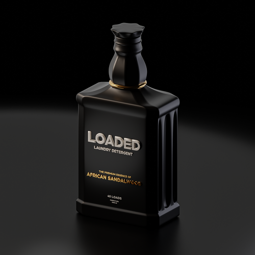 Masculine Cologne-Scented Laundry Detergent Bottle Diseño de MaisonHueco™
