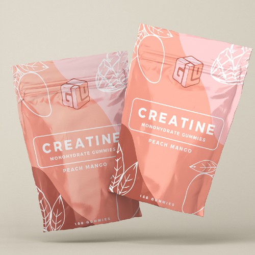 Bag Design for Creatine Monohydrate Gummy brand Design by Nirakaar®
