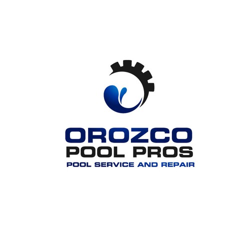 I'm looking for a Pool Service and Repair logo that's bold and easy to remember. Design by veluys