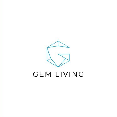 Geometrical, minimalist, modern brand design for Gem Living Design by mirza yaumil