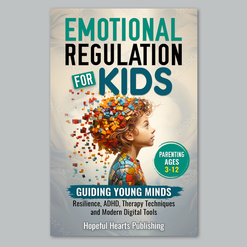 A fresh and powerful book cover design for a book about emotional regulation for kids Design réalisé par Graph Webs