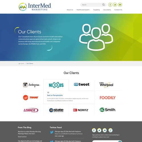  New InterMed Website Web page design contest