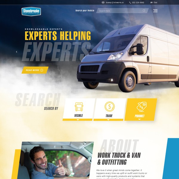 Car Website design. 