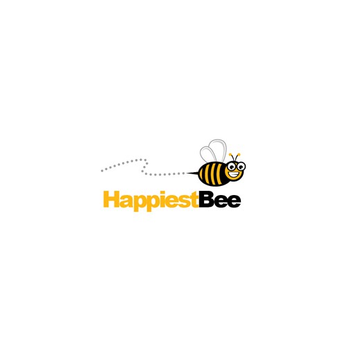 Design a cute, happy logo for Happiest Bee. Design réalisé par CrankyBear