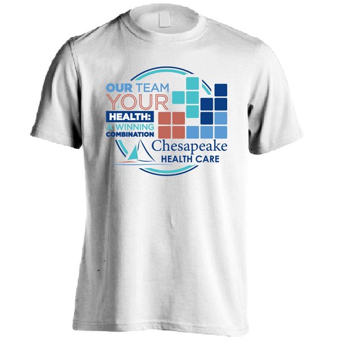 コンペ「Design the Winning Look for our T-Shirt – Our Team, Your Health: A Winning Combination」のデザイン by mozaikworldさん 