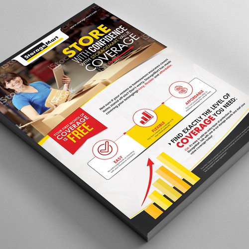 International Use StorageMart Value Coverage Flyer Postcard, flyer or