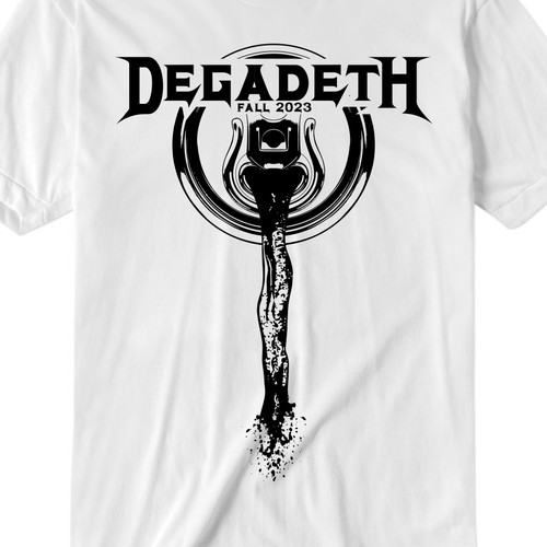 Vintage Heavy Metal Concert T shirt design Design by sampak_wadja