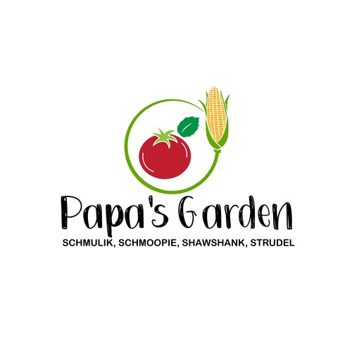 Fun garden logo for our kids to honor grandpa Design by Web Hub Solution