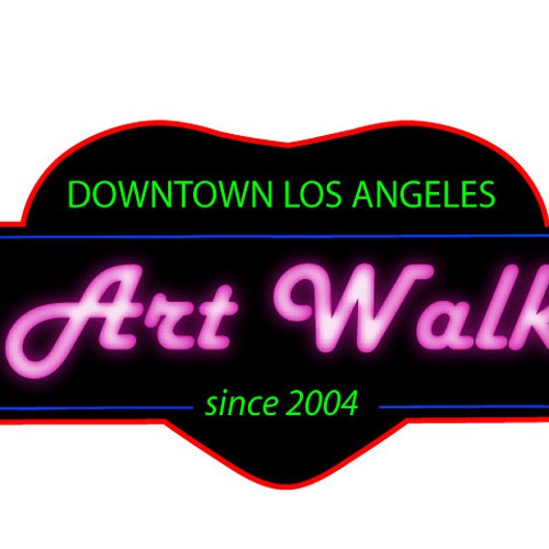 Downtown Los Angeles Art Walk logo contest Ontwerp door maebird designs