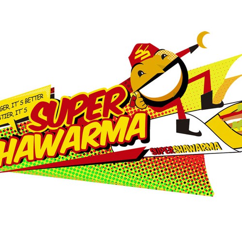 logo for Super Shawarma Design by Adrian Medel Aceiro