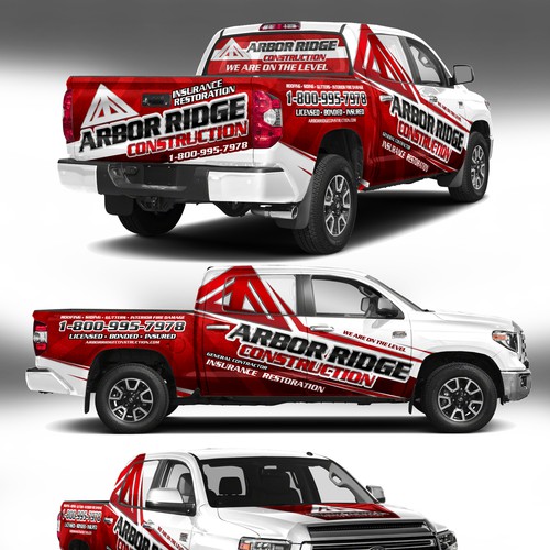 design a truck wrap that stand out from other construction companies Design by J.Chaushev