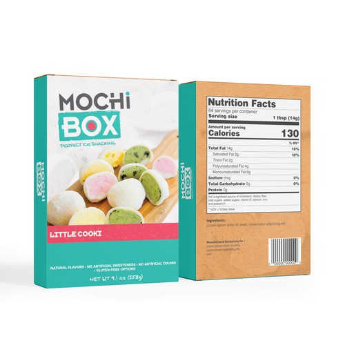 Create Packaging for the new Mochi Box - perfect Ice Snacking Design by syakuro