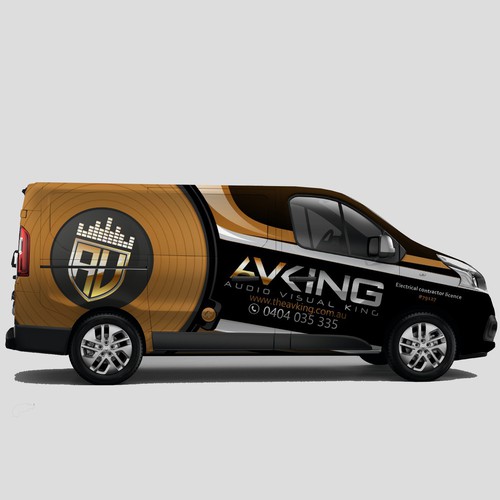 Audio visual / Electrical company - Van needs some COLOUR! Design von AlexCZeh