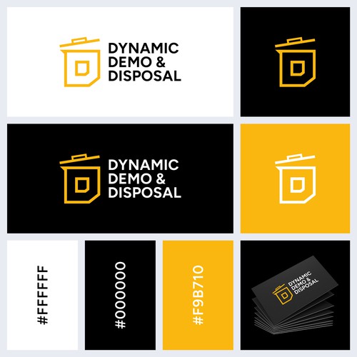 Abstract construction style logo for demo/junk removal business Design by Md. Faruk ✅