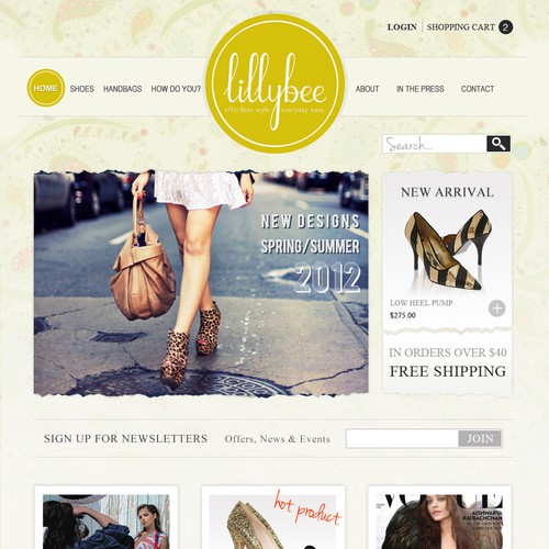 New website design wanted for lillybee Diseño de EM Studio.