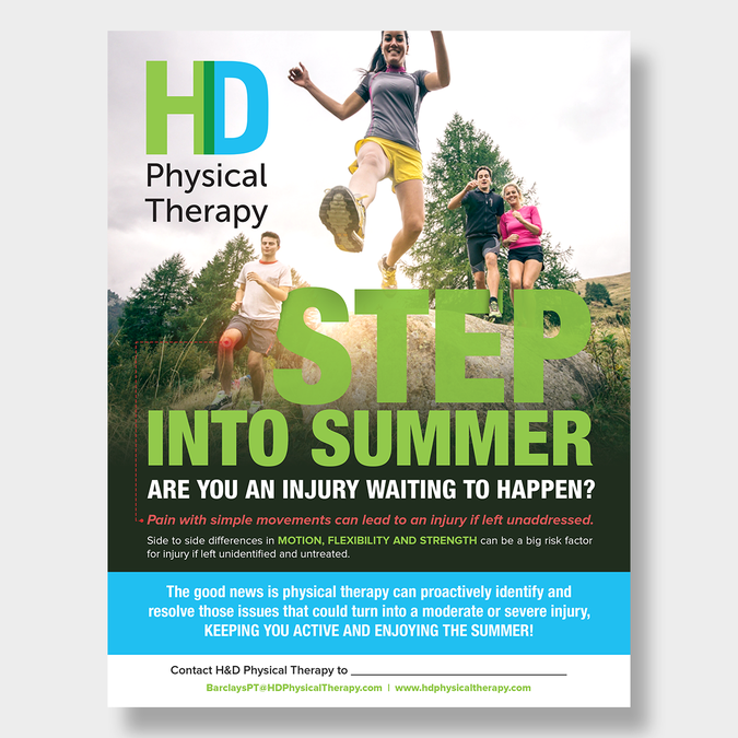 Physical Therapy Flyer For Summer Fair At Corporate