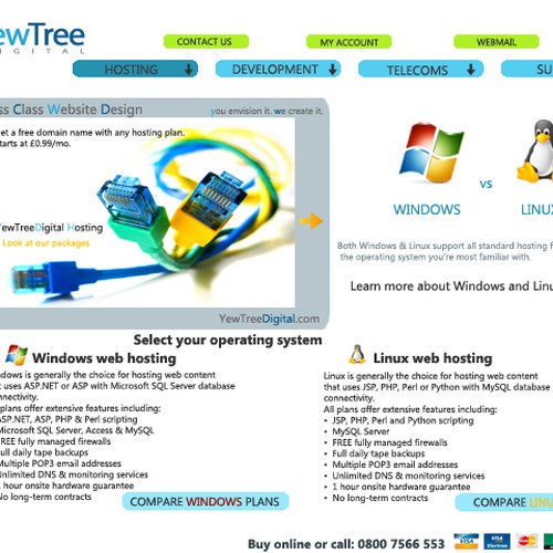 Design di Yew Tree Digital Limited needs a new website design di crystyn