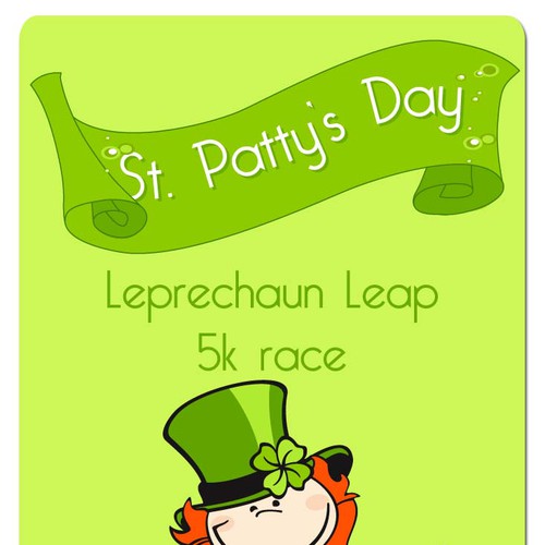 New design wanted for "St. Patty's Day 5k Leprechaun Leap" Diseño de Britany