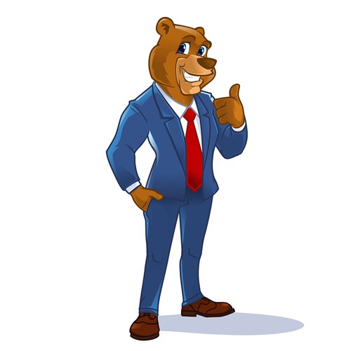 Cartoon Bear Mascot for Law Firm! Design by hasahatan