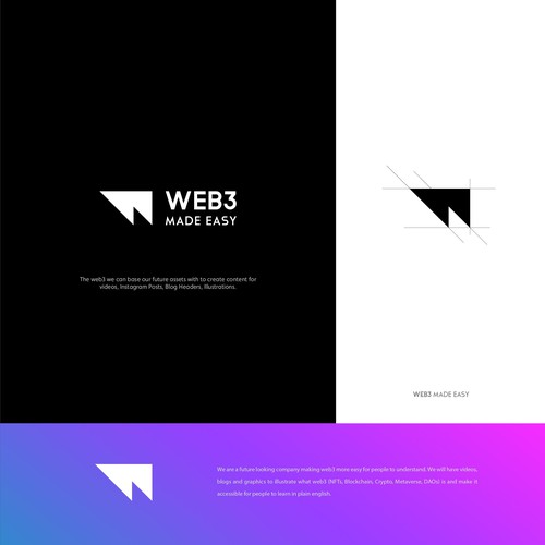 Web3 Brand Logo and Brand Guideline Design by Leka Waves