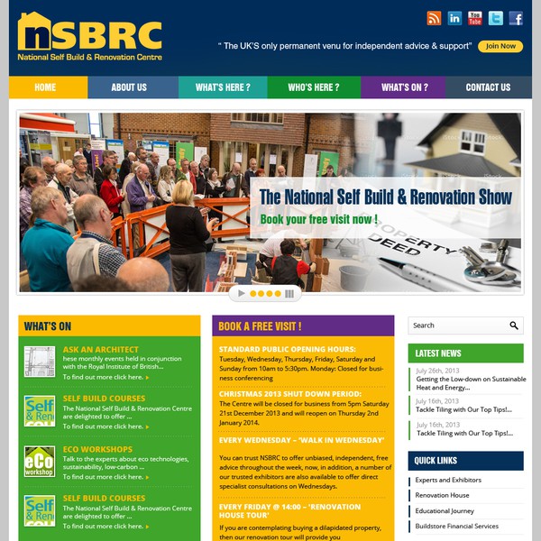 Help http://www.nsbrc.co.uk/ with a new website design
