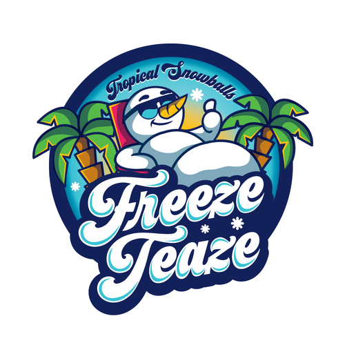 "Freeze Teaze Tropical Snowballs" Design by 3AM3I