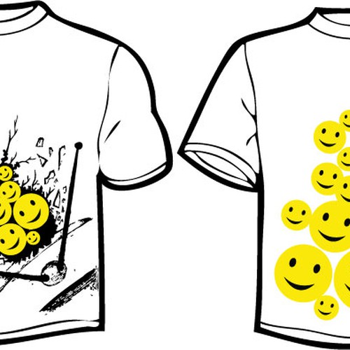 dj inspired t shirt design urban,edgy,music inspired, grunge デザイン by NAQSHDESIGNER