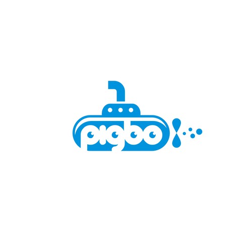 Design di Design funny & minimal logo for 'pigbo' game studio with pig and sub-marine di Warnaihari