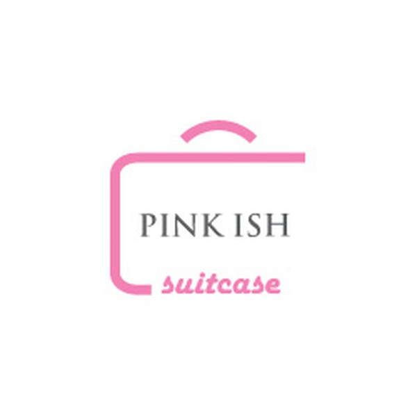 Create the next logo for Pink ish suitcase