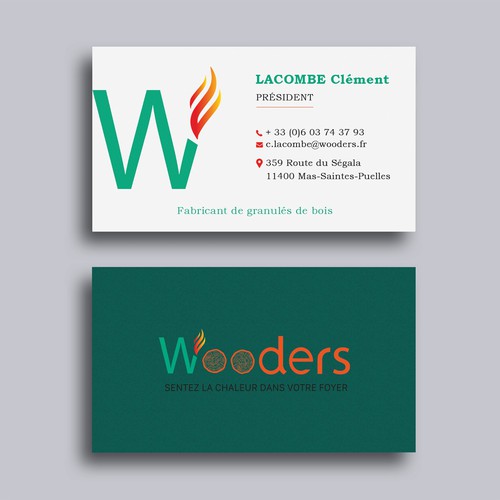 Proposition sur un concours de Carte de visite, réalisée par Allin1 design