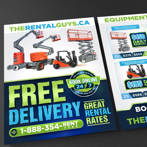 Direct Mail 8 5x11 Brochure For Online Equipment Rental Company Postcard Flyer Or Print Contest 99designs