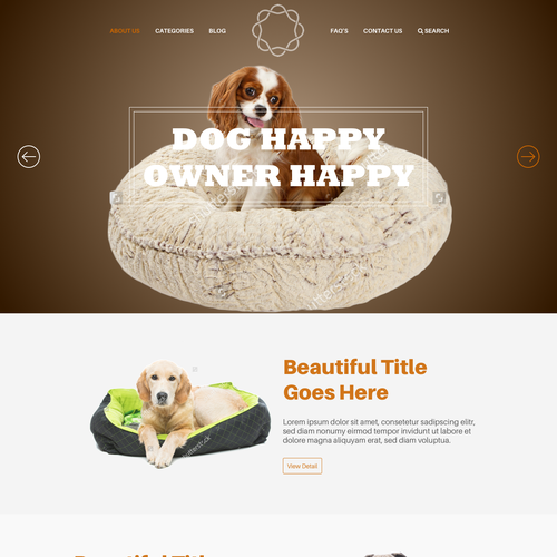 Homepage needed for Doggy Website Design by Yuren
