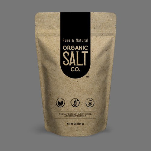 Stand-Up Pouch (Branded Salt Design) Design by Ghata