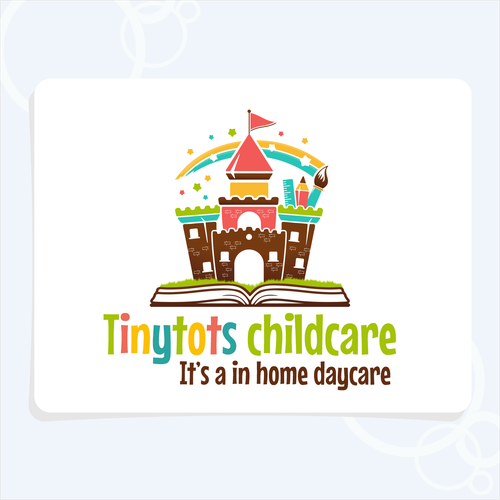 Colorful and playful logo for my in-home daycare. I would like to see kids playing and learning . I have kids 6 month up Design by hidden meanings