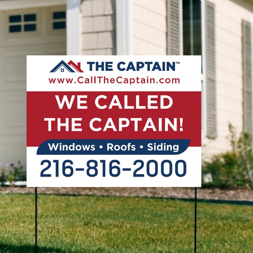Yard Sign Design - We Called The Captain! Design von Shifat99d