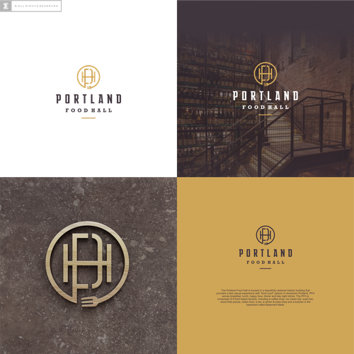 Portland Food Hall Logo & Outdoor Signage Design by artsigma