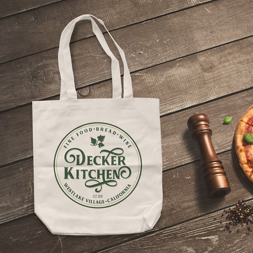 Create a rustic artisan logo for Decker Kitchen Design by Graphema Digital