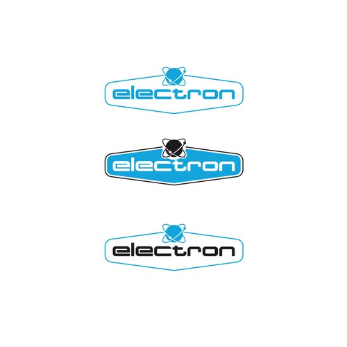 Newlogo designwith the electron drawn as a solid logo Diseño de Hamlet/simba14