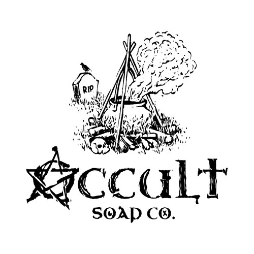 Design a dark rustic “witchy” themed logo for our soap company Design by vuveeh™